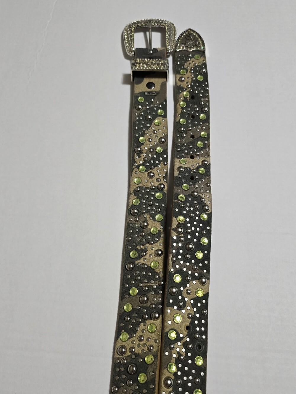 Ariat Vintage 2006 Studded Rhinestone Leather Western Belt Size 34/35